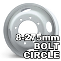 Heavy Duty Truck and Trailer Wheels using an 8-275mm Bolt Circle