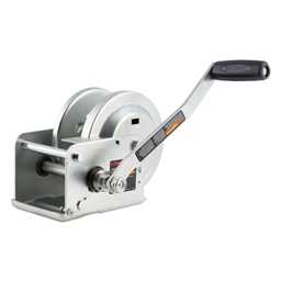 Curt Hand-Crank Brake Winch, 1,500 lbs, 5:1 Gear Ratio, 10.6" Handle  - 29615