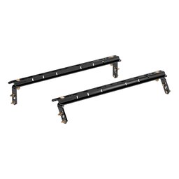 Curt Universal 5th Wheelbase Rails, 25K (4-Bolt Mount, Gloss Black) - 16150