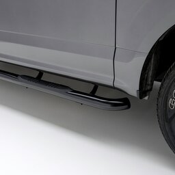 3" Round Black Steel Side Bars, Select Ford Expedition