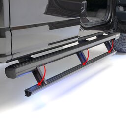 ActionTrac 87.6" Powered Running Boards, Select Ford F-Series Crew Cab