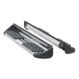 Polished Stainless Steel Side Entry Steps, Select Ford Super Duty Crew Cab