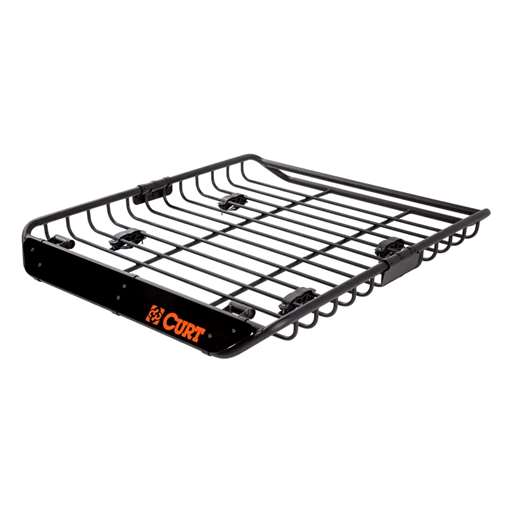 Curt 44" x 35" Black Steel Roof Rack Cargo Carrier - 18123