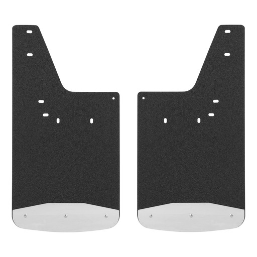 Rear 12" x 23" Rubber Mud Guards, Select Dodge, Ram 1500, 2500, 3500 (2 Flaps)