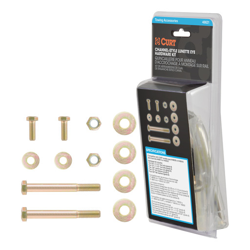 Curt Channel-Style Lunette Ring Hardware Kit - 48621