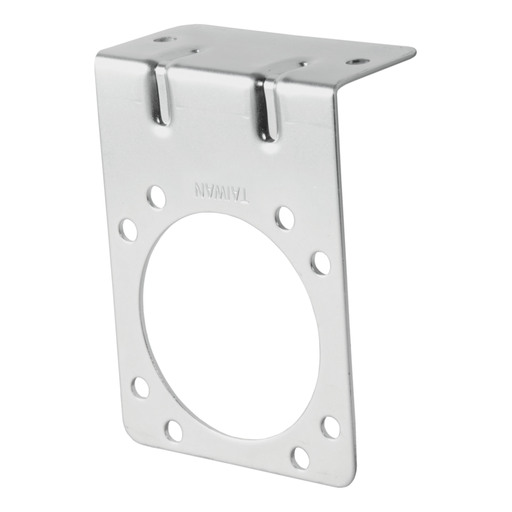 Connector Mounting Bracket for 7-Way RV Blade (Zinc)